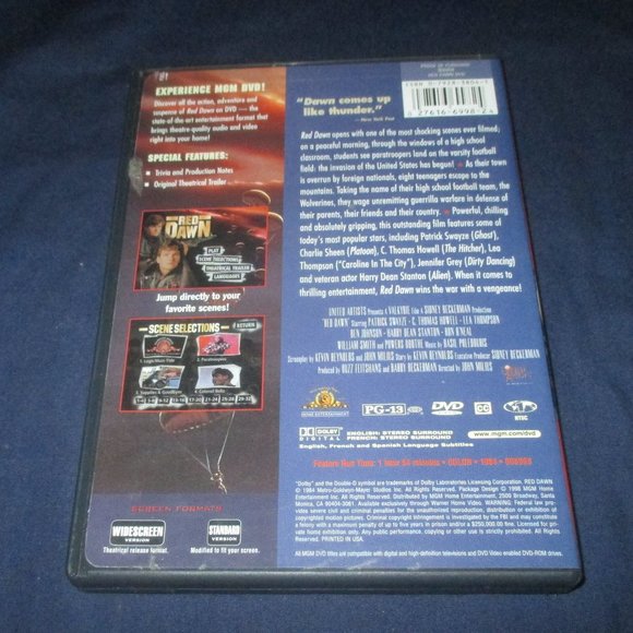 Red Dawn (DVD, 1998, MGM Entertainment) - Picture 3 of 3